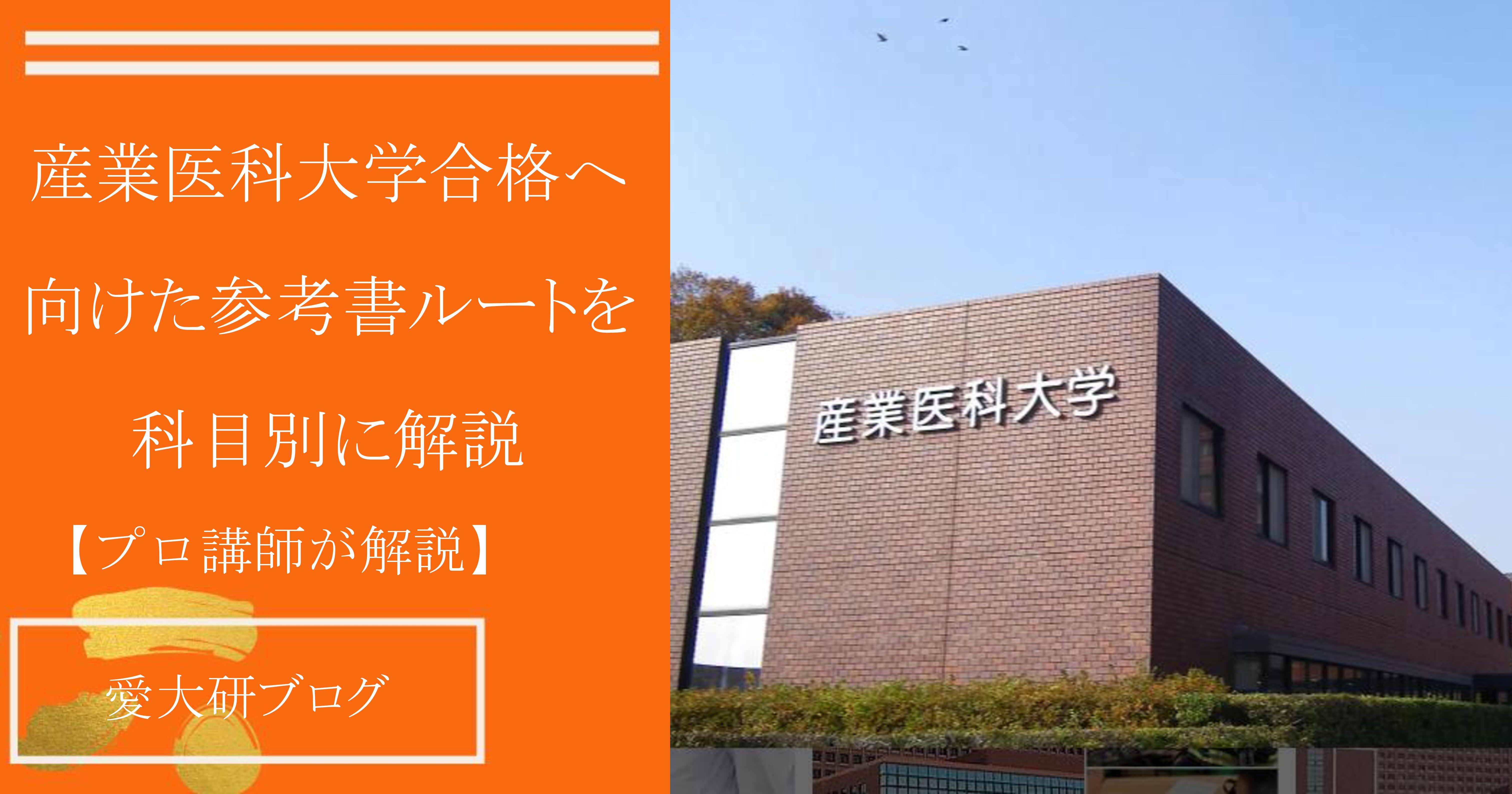 プロ講師が解説】産業医科大学合格に向けた参考書ルートを科目別に解説 